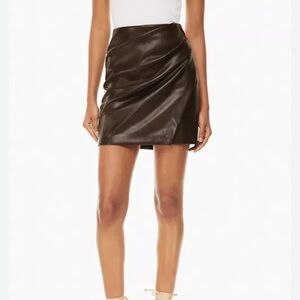 Aritzia faux wrap mini skirt